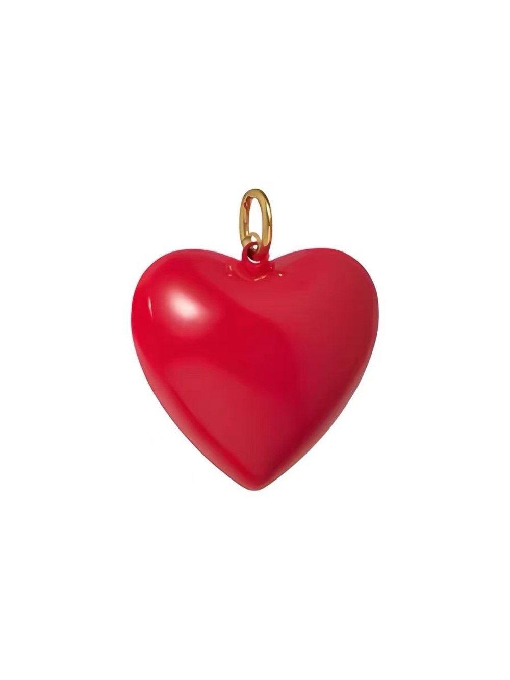 Brand new Roxanne Assoulin The Big Puffy Heart Charms Red